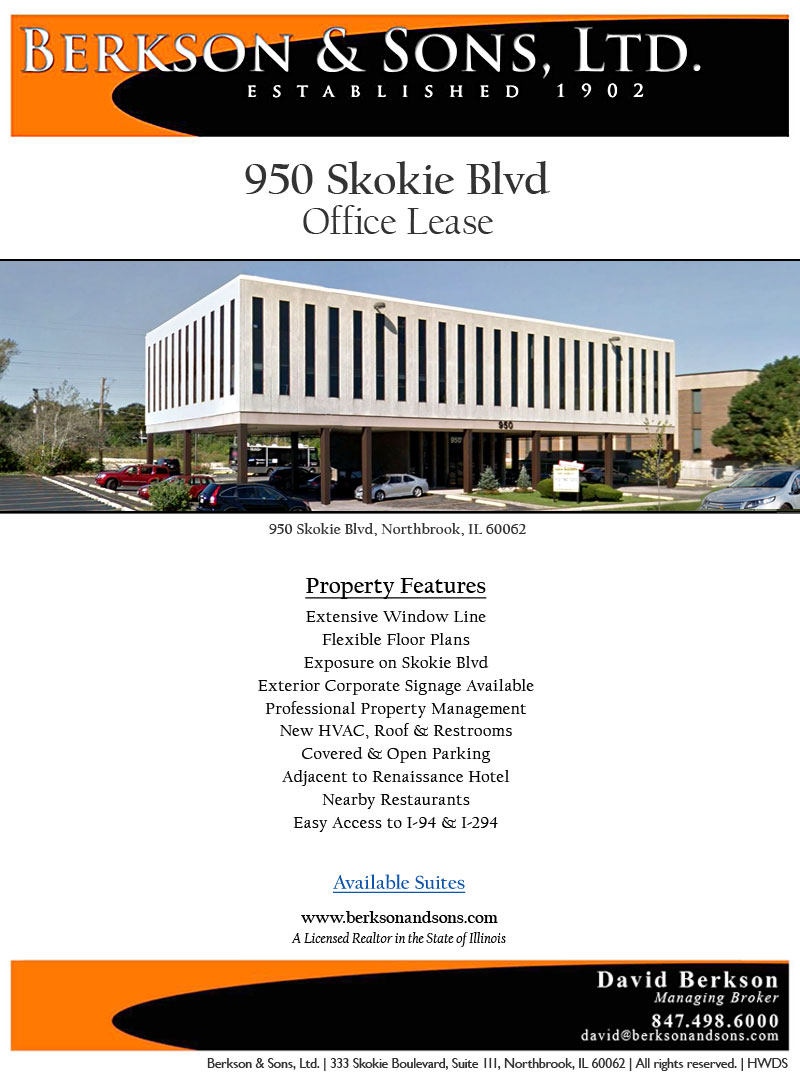Berkson & Sons - 950 Skokie - Property Features